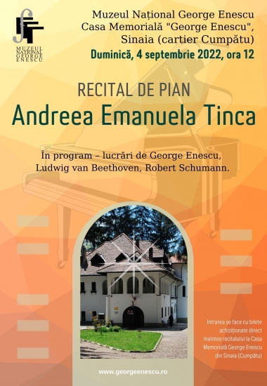 Andreea Emanuela Tinca - recital de pian